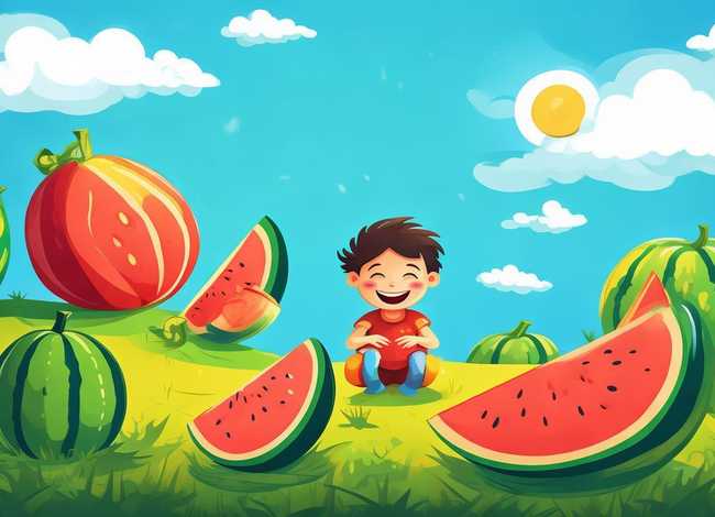 西瓜儿童故事绘本 关于西瓜的幼儿绘本故事 西瓜儿童故事绘本 关于西瓜的幼儿绘本故事