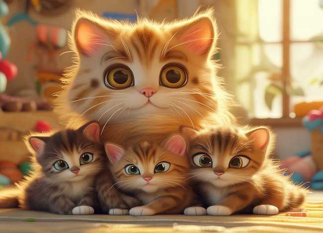 儿童绘本故事猫妈妈 儿童绘本 猫