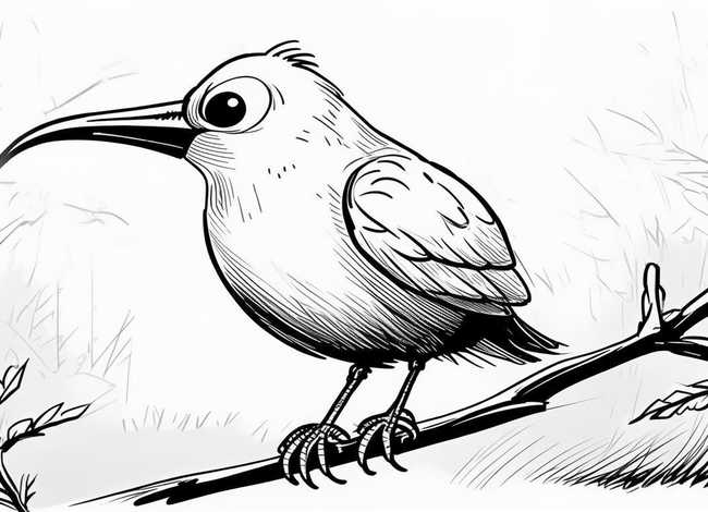 大嘴鸟的故事简笔画 大嘴鸟的故事简笔画图片