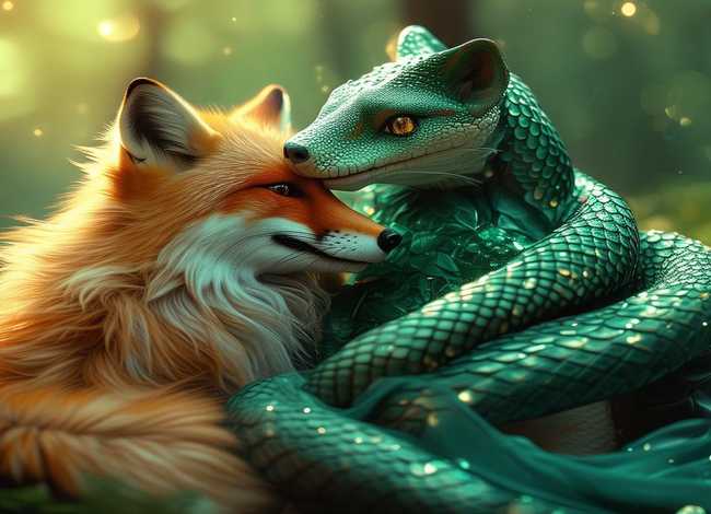儿童故事蛇精和狐狸精 - 蛇精和狐狸精cp