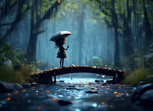 雨的故事动画；雨的故事动画图片