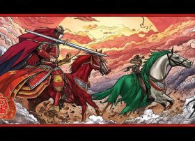 故事插图简笔画带颜色、故事插图简笔画带颜色《三国演义》