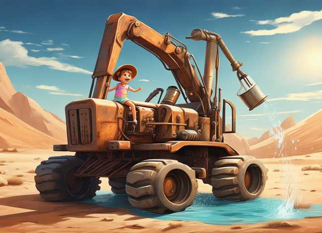 挖土机找水喝儿童故事、挖土机找水喝的故事 挖土机找水喝儿童故事、挖土机找水喝的故事