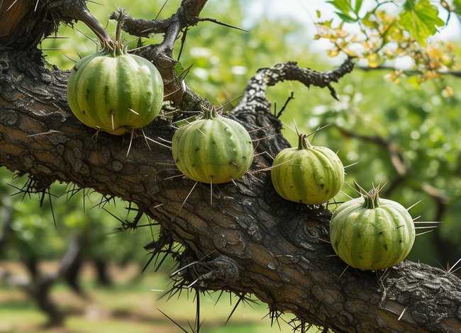 结小西瓜带刺的树 结小西瓜带刺的树叫什么 结小西瓜带刺的树 结小西瓜带刺的树叫什么