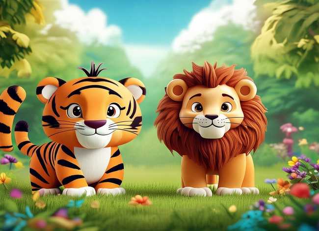 儿童故事大全集老虎与狮子 - 儿童故事老虎与狮子全集