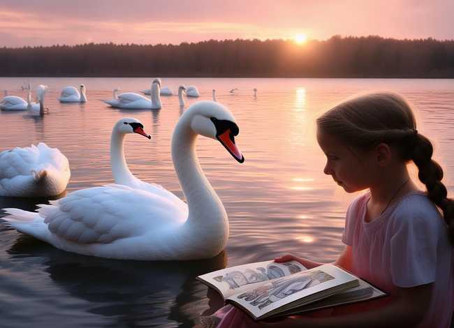 野天鹅故事绘本、野天鹅绘本故事及图片