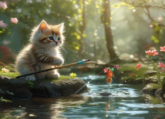 小猫钓鱼故事讲述；小猫钓鱼故事讲述了什么