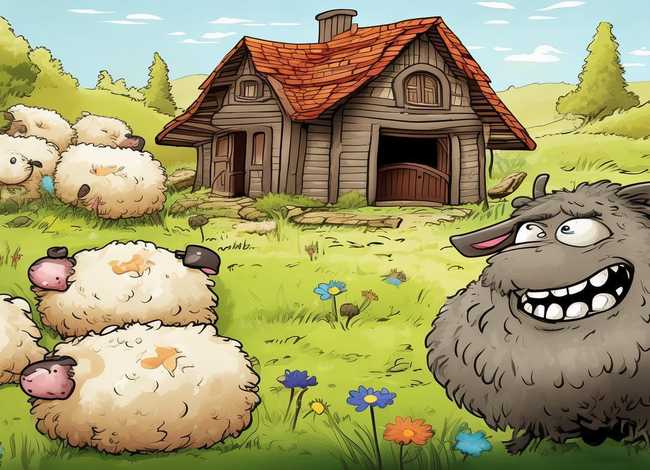狼和七只小羊绘本故事，狼和七只小羊的绘本故事