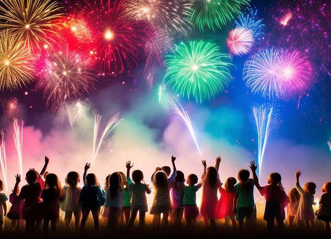 儿童故事烟花图片（儿童烟花的画法图片）