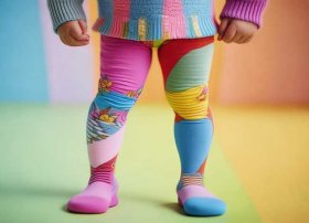 连袜裤子儿童的，儿童连裤袜正反