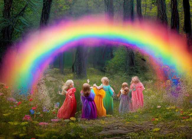 彩虹的来历童话故事，彩虹的来历的故事