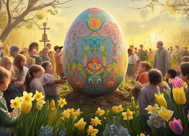 复活节关于的故事；与复活节的故事