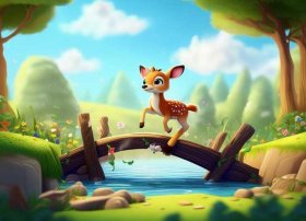 幼儿故事小鹿、幼儿故事小鹿过河教案