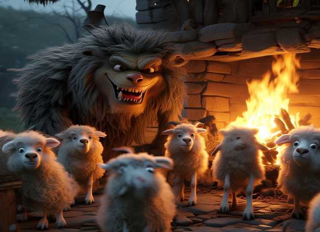 儿童睡前故事大灰狼和七只羊（大灰狼和七只小羊的故事 睡前故事）