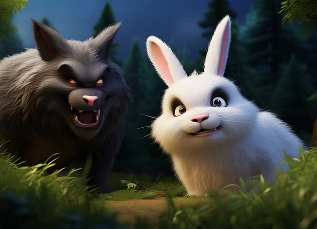 小白兔与大灰狼的故事动画片，小白兔与大灰狼的故事动画片全集