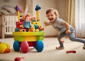 儿童推倒东西的视频，儿童推着走的玩具