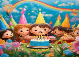 儿童生日祝福语8个字押韵 - 儿童生日祝福语8个字押韵大全