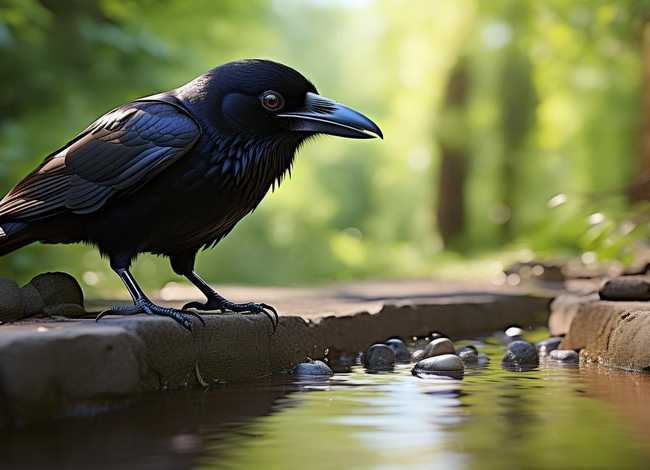 乌鸦喝水儿童故事200 乌鸦喝水的故事幼儿版