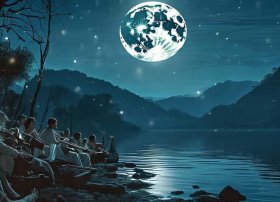 播放月亮故事，播放月亮故事的音乐