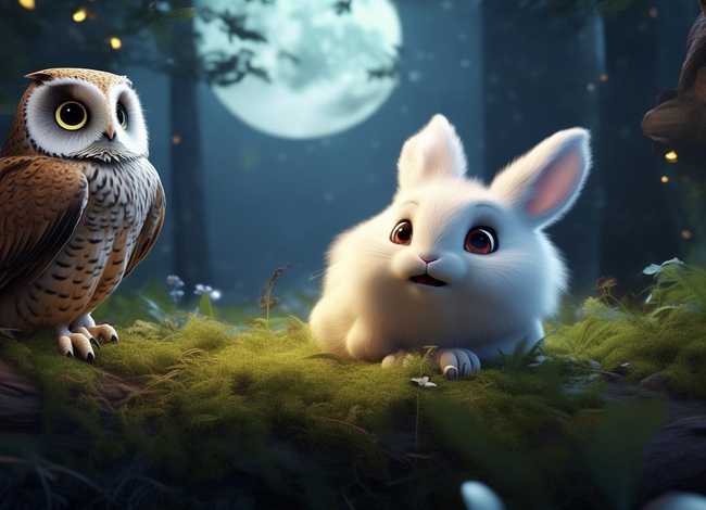 儿童睡前故事小兔子与大灰狼、睡前小故事小兔子和大灰狼