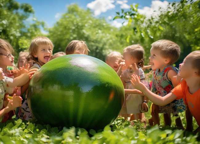 我的西瓜儿童故事 - 关于西瓜的幼儿故事