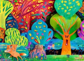 阅读儿童画；阅读儿童画图片