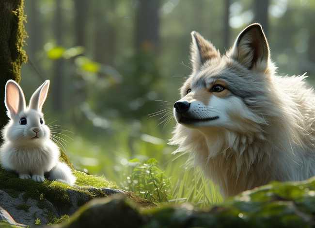 小白兔和大灰狼的故事讲解 - 小白兔和大灰狼的故事讲解教案