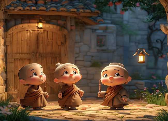 儿童睡前三个和尚故事(幼儿睡前故事三个和尚) 儿童睡前三个和尚故事(幼儿睡前故事三个和尚)