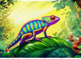 变色龙故事绘本（变色龙故事绘本图片）