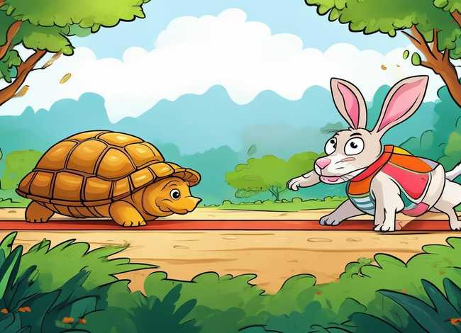 幼儿讲故事龟兔赛跑视频，幼儿讲故事龟兔赛跑视频播放