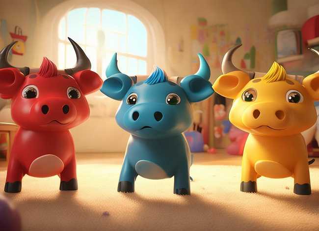 儿童故事三头牛 - 小儿故事睡前故事语音三头公牛