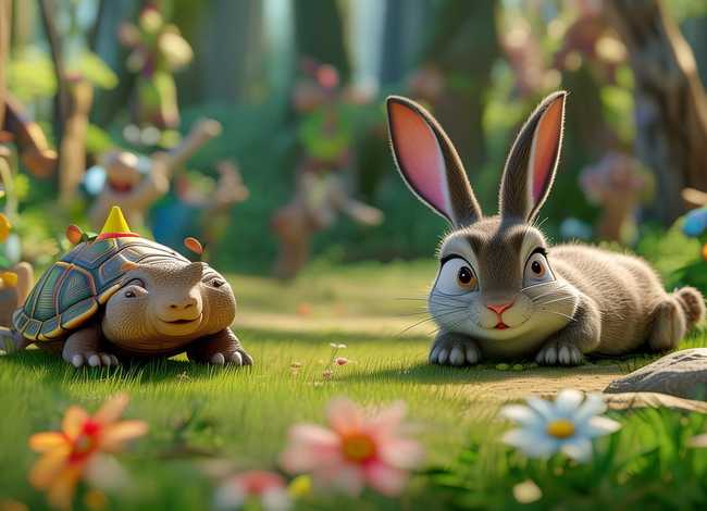 幼儿故事龟兔赛跑视频；龟兔赛跑幼儿讲故事比赛视频