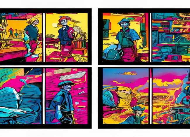 漫画故事简笔画 四宫格、漫画故事简笔画 四宫格图片