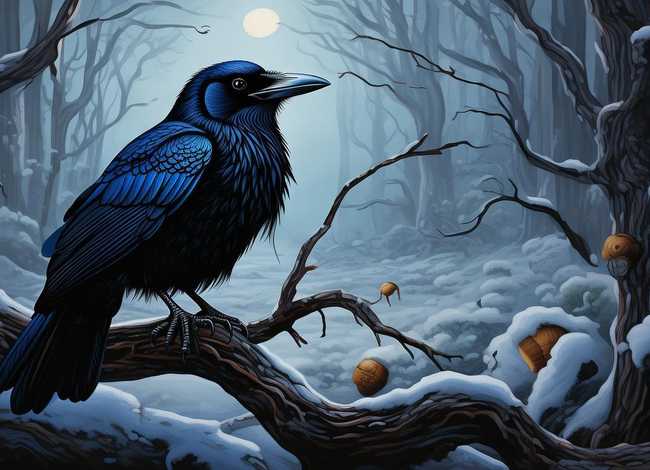 寒鸦的寓言故事，寒鸦的寓言故事有哪些