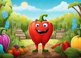 儿童辣椒的故事完整版 蔬菜图说-辣椒的故事