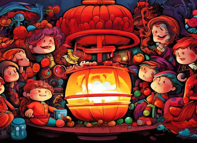 红色故事儿童画一年级 红色故事绘画一年级