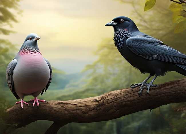 信鸽与乌鸦的故事 - 信鸽与乌鸦的故事简介