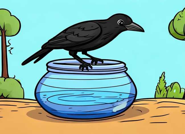 乌鸦喝水故事儿童画、乌鸦喝水的故事简笔画绘本 乌鸦喝水故事儿童画、乌鸦喝水的故事简笔画绘本
