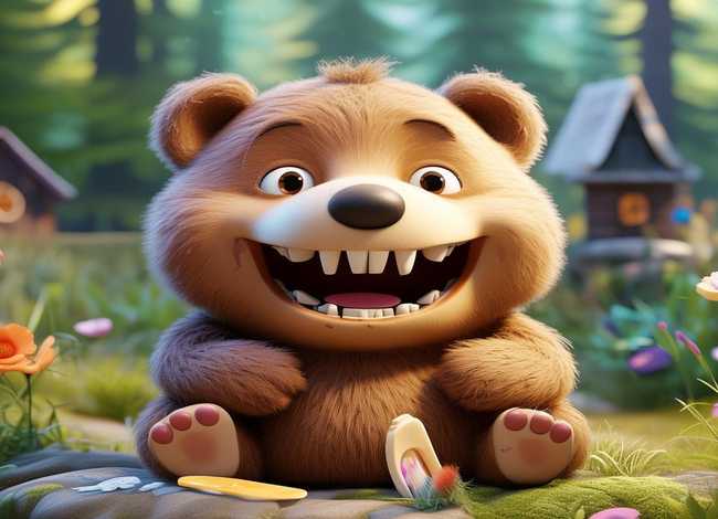 小熊不刷牙故事简短篇，小熊不刷牙故事简短篇图片