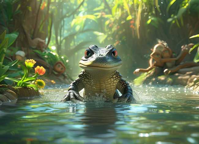 鳄鱼的故事儿童故事 鳄鱼的幼儿故事