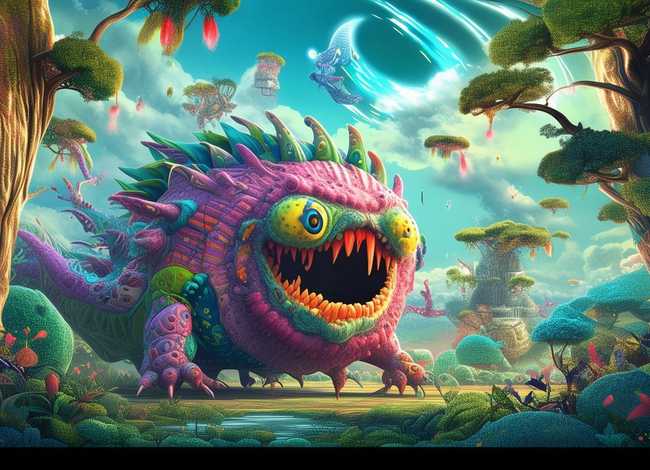 怪物来了绘本故事、大怪物来了故事