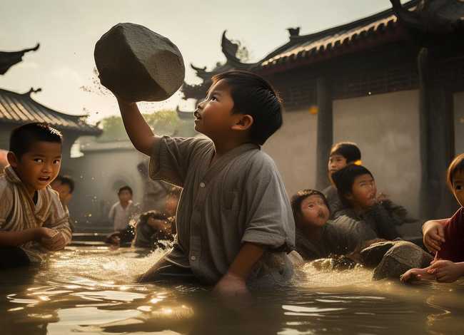 司马光砸缸儿童故事、少儿讲故事-司马光砸缸