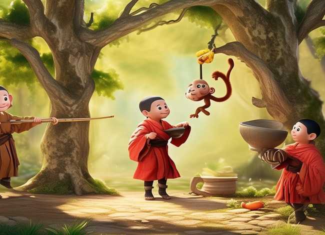 儿童故事三个和尚和猴子（少儿故事三个和尚）