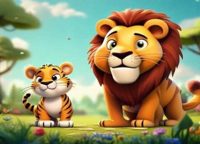 儿童故事大全集老虎与狮子 - 儿童故事老虎与狮子全集