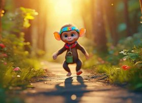 儿童睡前小故事猴子下山，幼儿睡前故事视频大全小猴子下山