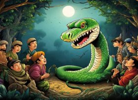 关于蛇的故事民间故事 - 关于蛇的故事民间故事连环画图片