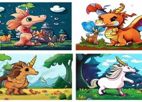 儿童故事简笔画4幅图，儿童故事简笔画图片大全大图