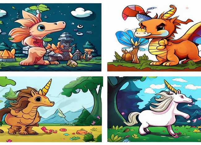 儿童故事简笔画4幅图，儿童故事简笔画图片大全大图