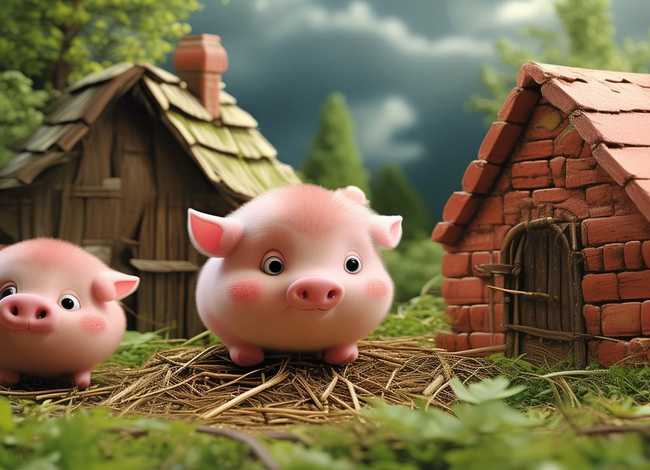 小儿故事视频三只小猪、幼儿讲故事三只小猪视频