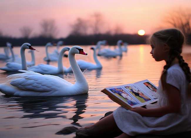 野天鹅故事绘本、野天鹅绘本故事及图片